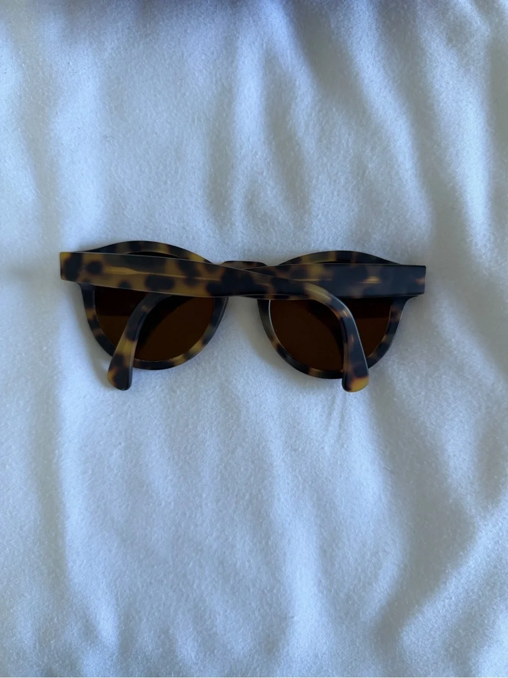 Illesteva Tortoiseshell Round Sunglasses with Pink Lenses